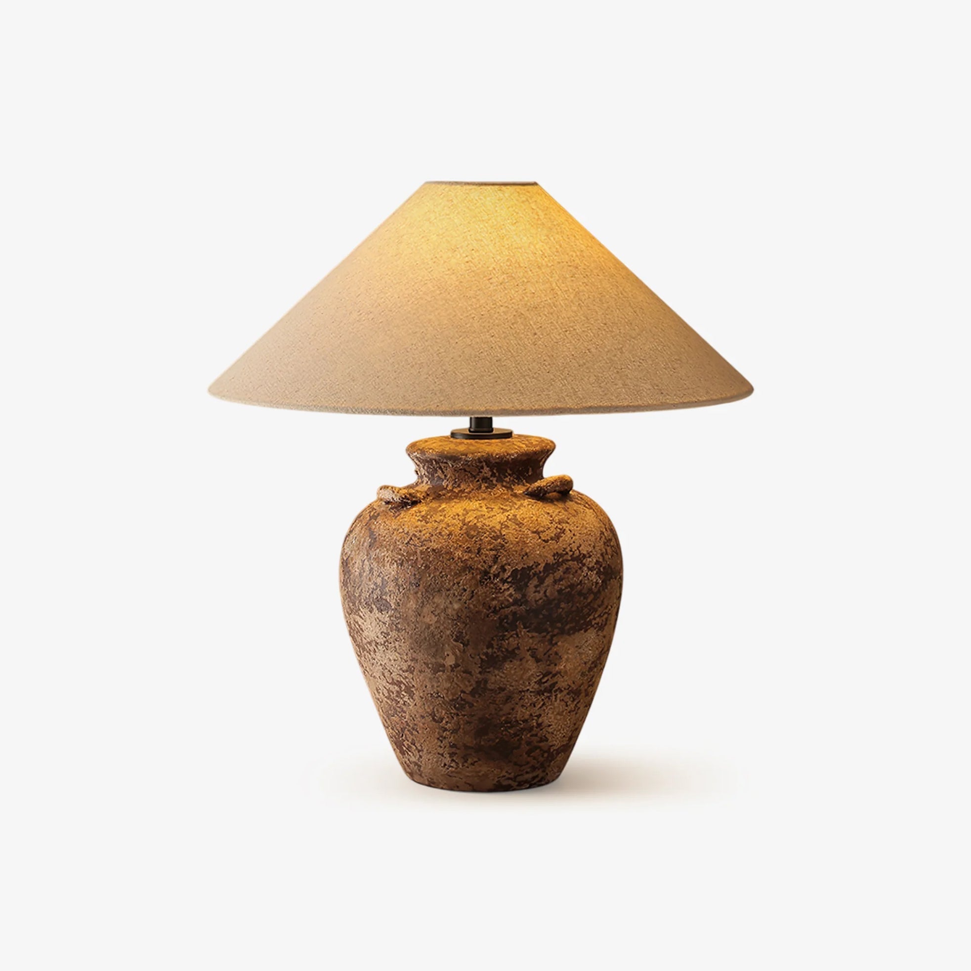 Vintage Terracotta Vase Table Lamp - Blowlighting