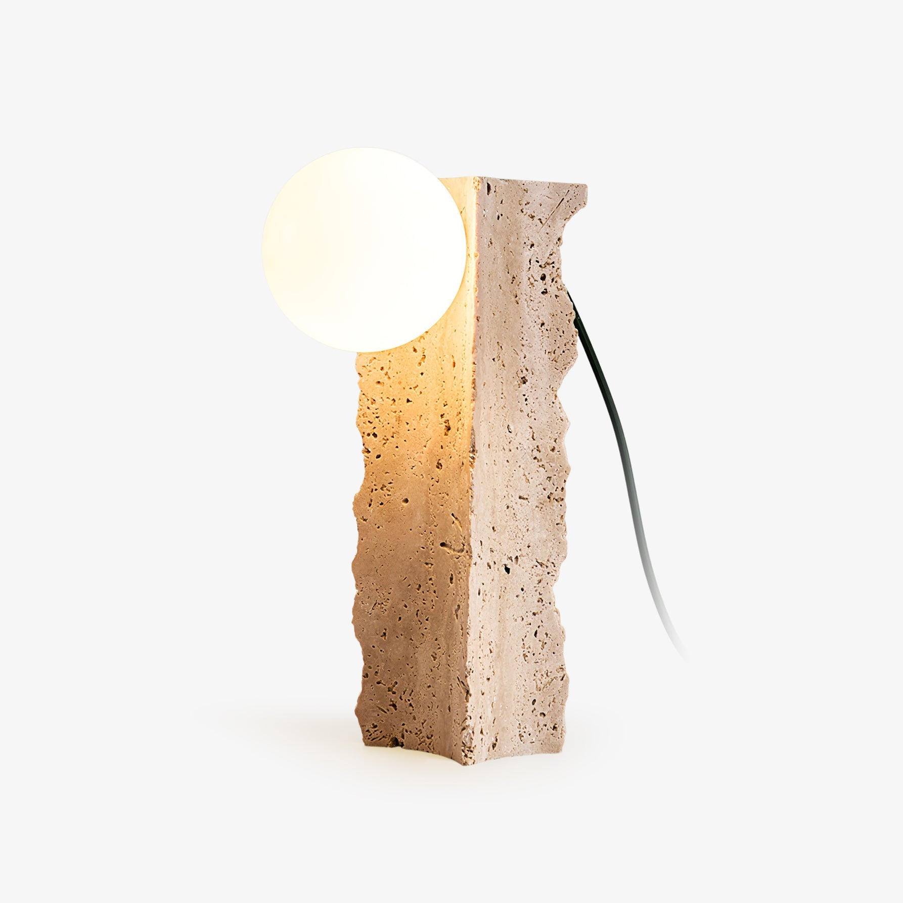 Vyrnora Travertine Slab Table Lamp - Blowlighting