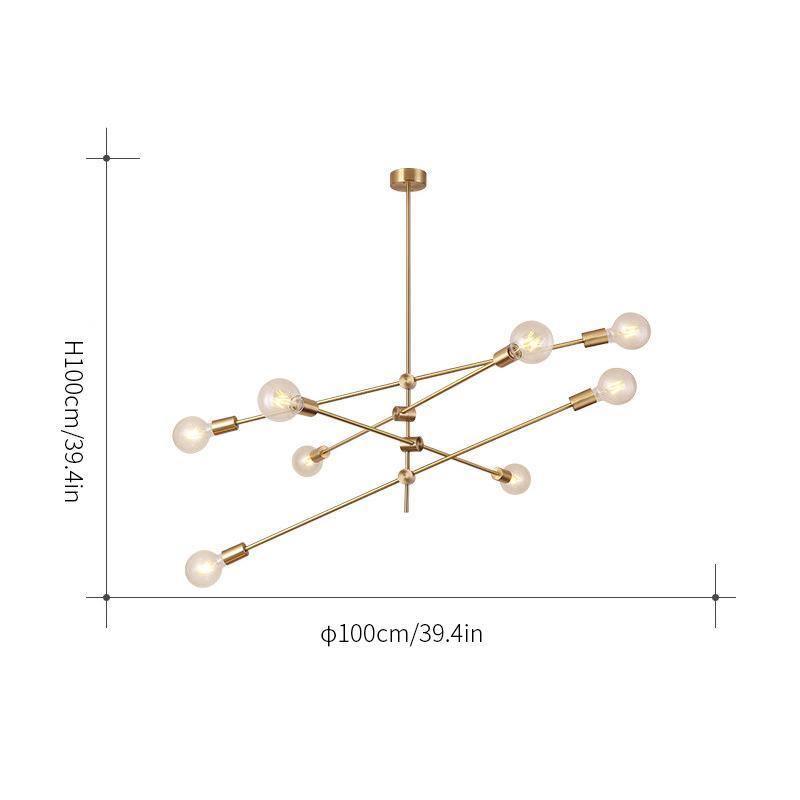 Edward Modern Metal Chandelier - Blowlighting