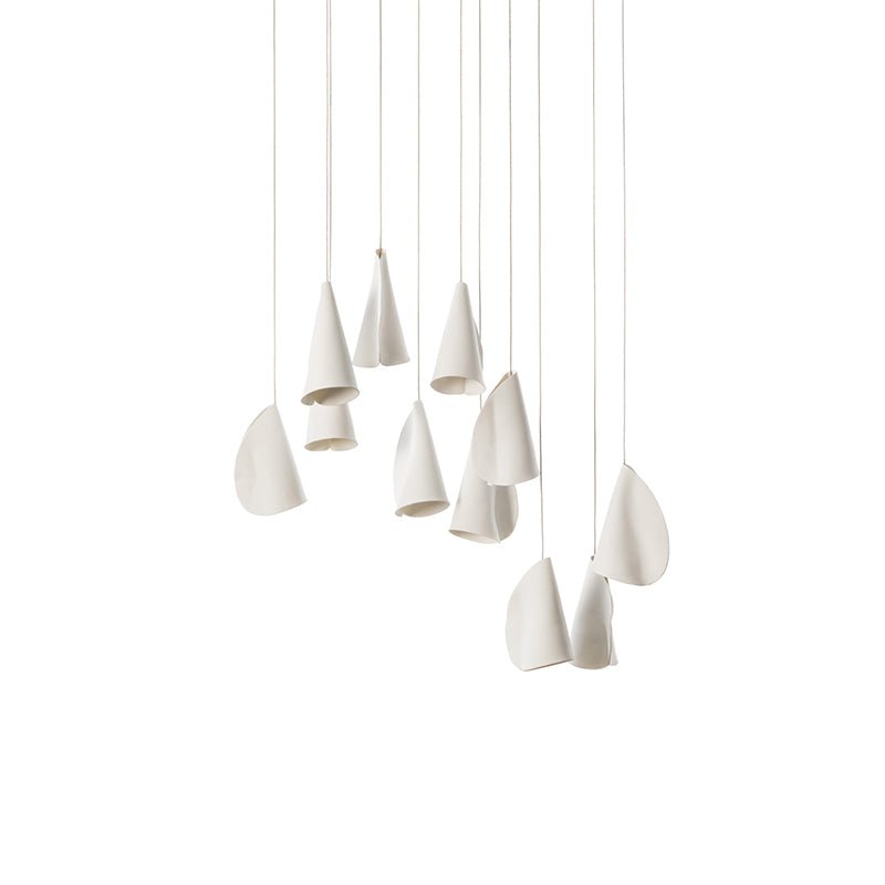 Olshaion Geometric Ceramic Pendant Light - Blowlighting