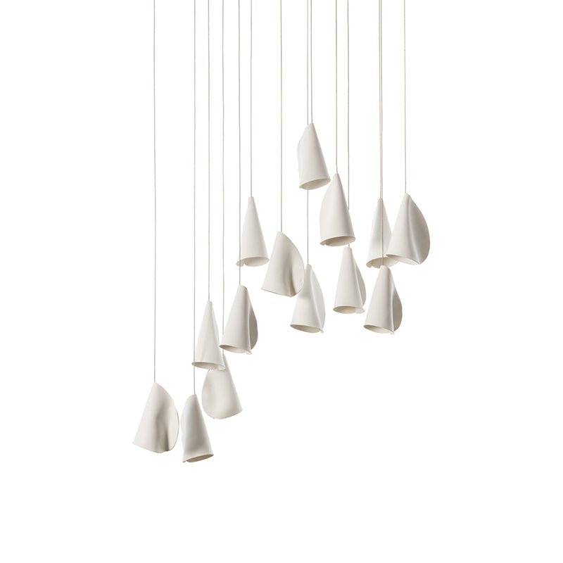 Olshaion Geometric Ceramic Pendant Light - Blowlighting