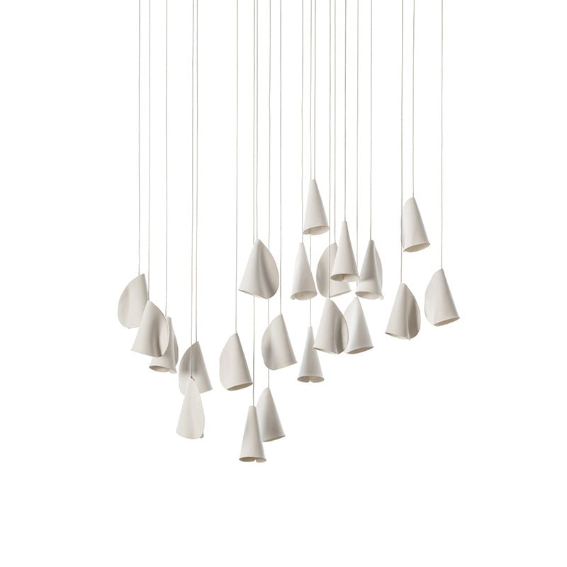 Olshaion Geometric Ceramic Pendant Light - Blowlighting