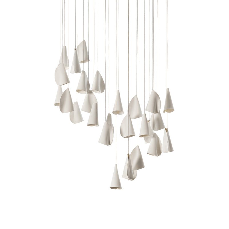Olshaion Geometric Ceramic Pendant Light - Blowlighting
