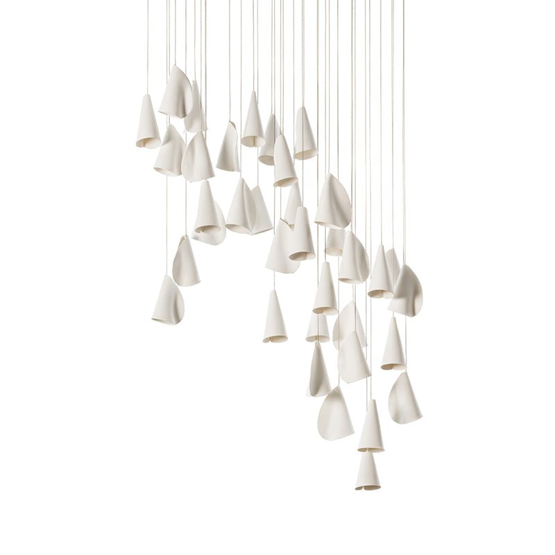 Olshaion Geometric Ceramic Pendant Light - Blowlighting