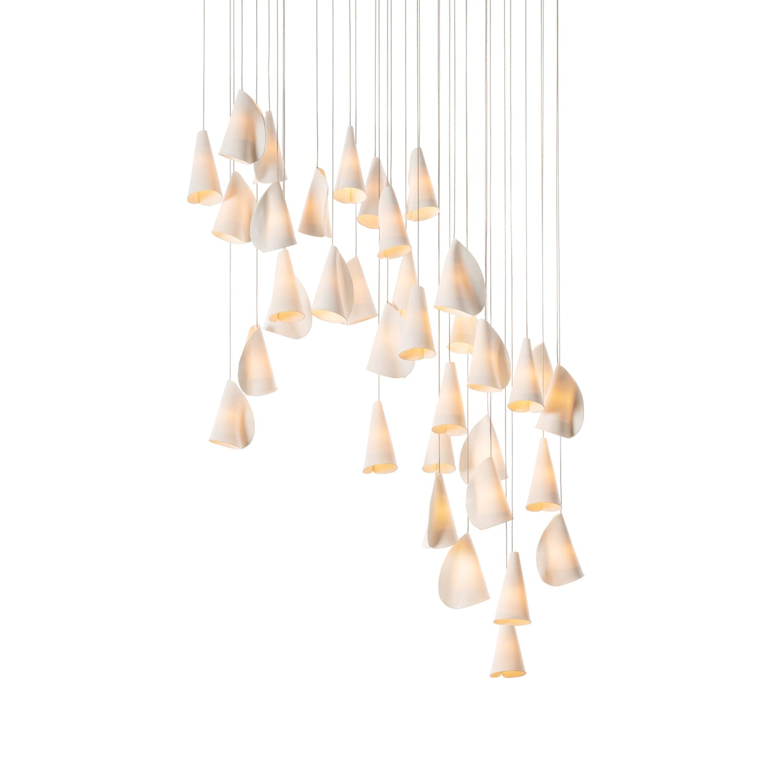 Olshaion Geometric Ceramic Pendant Light - Blowlighting