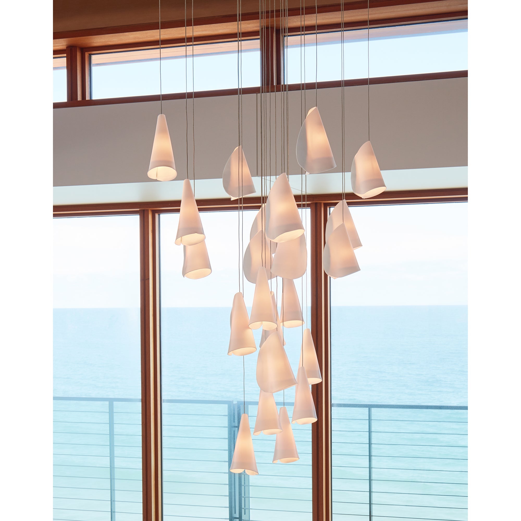 Olshaion Geometric Ceramic Pendant Light - Blowlighting