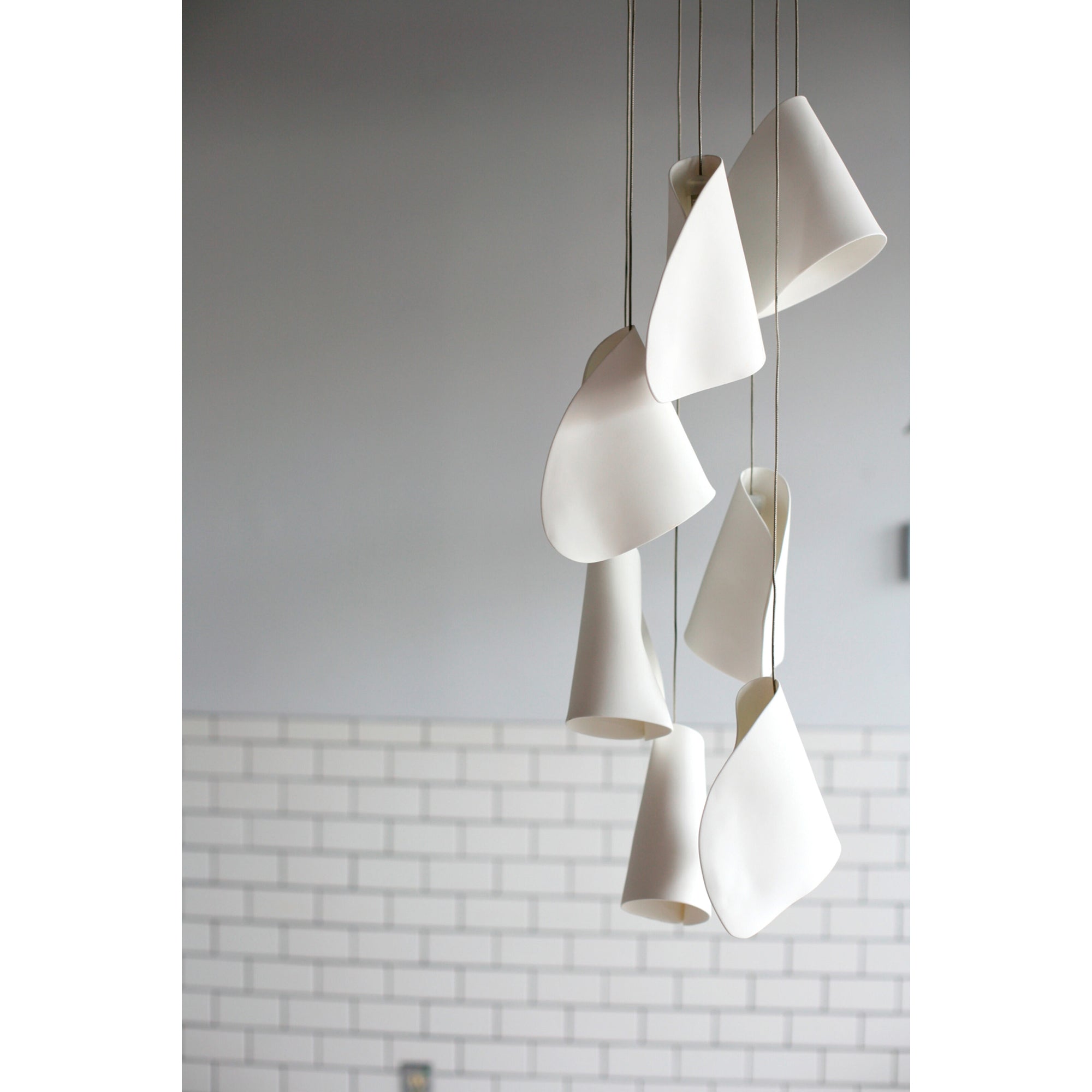 Olshaion Geometric Ceramic Pendant Light - Blowlighting