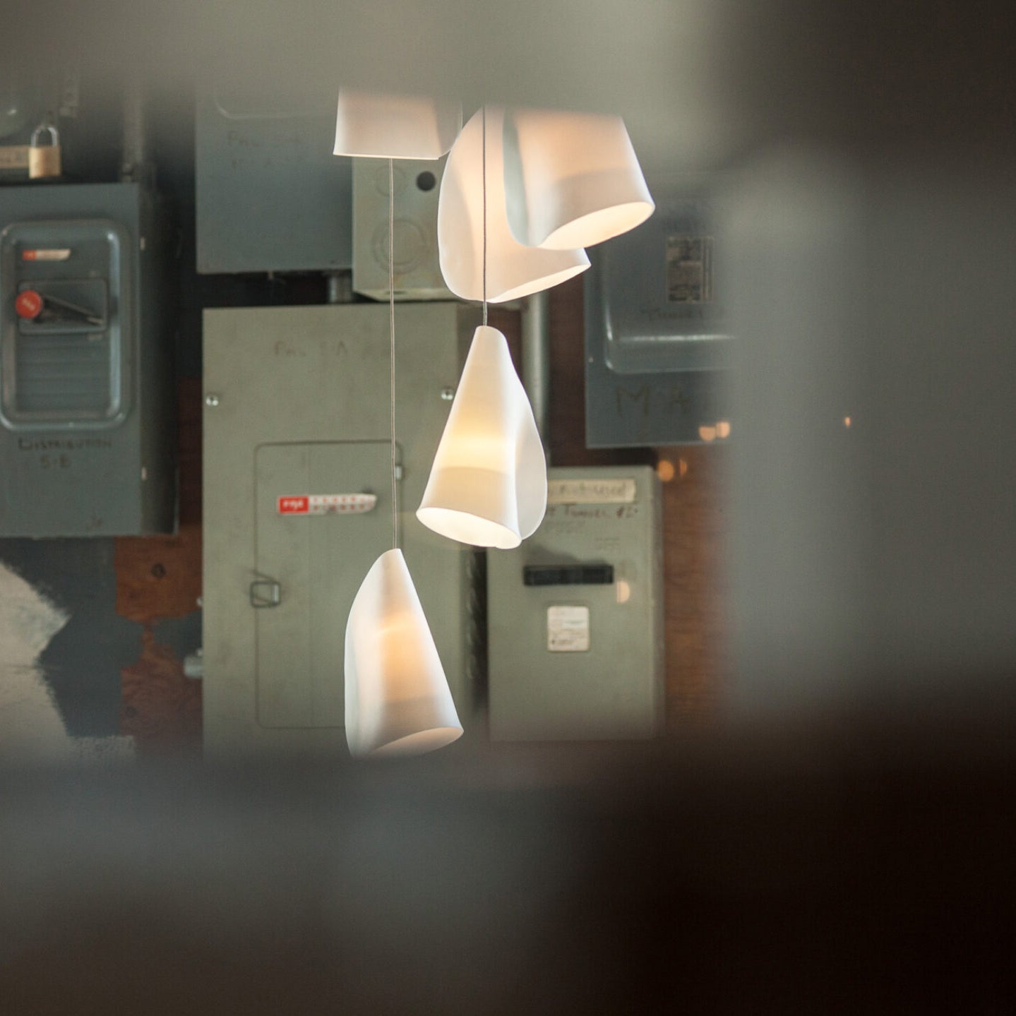 Olshaion Geometric Ceramic Pendant Light - Blowlighting