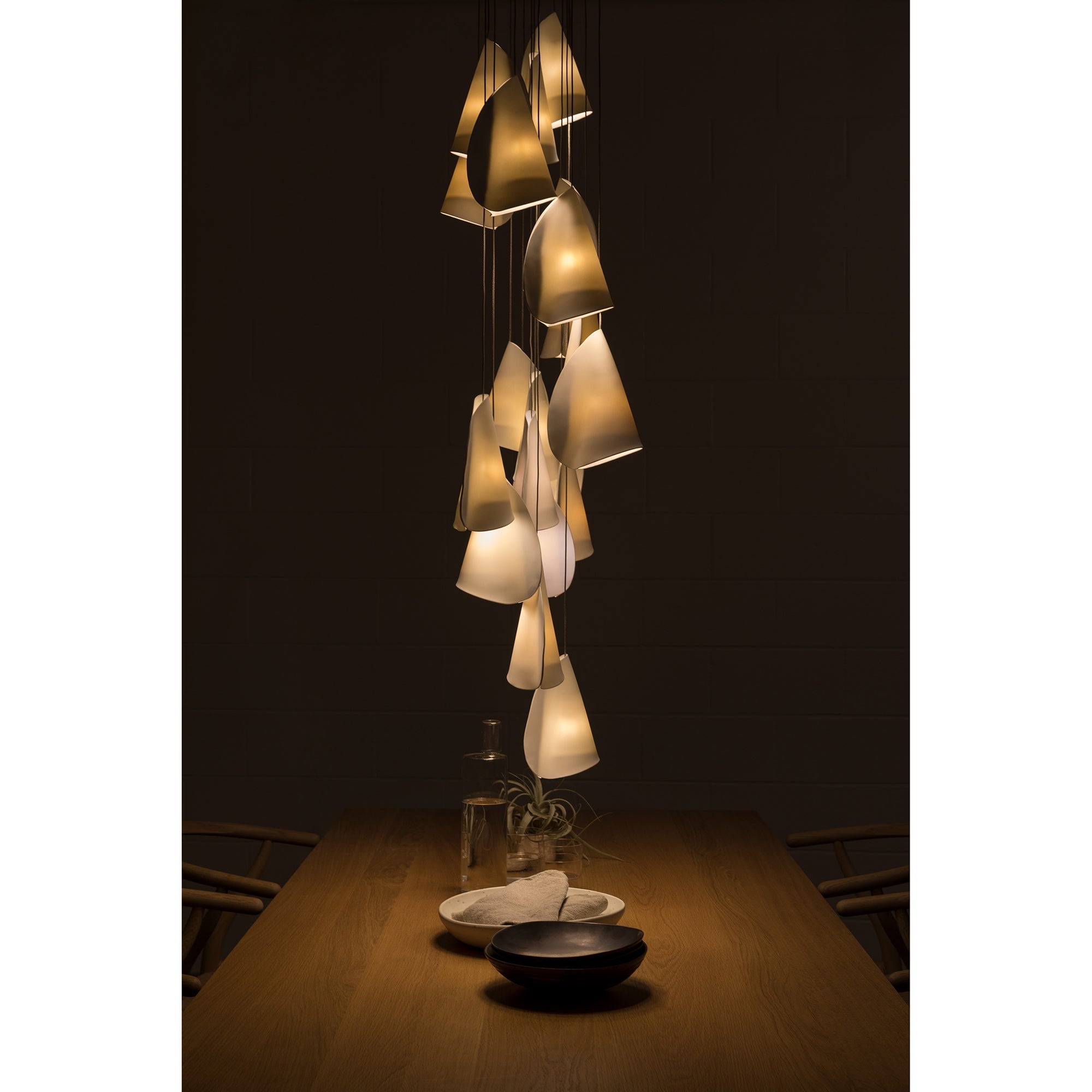 Olshaion Geometric Ceramic Pendant Light - Blowlighting