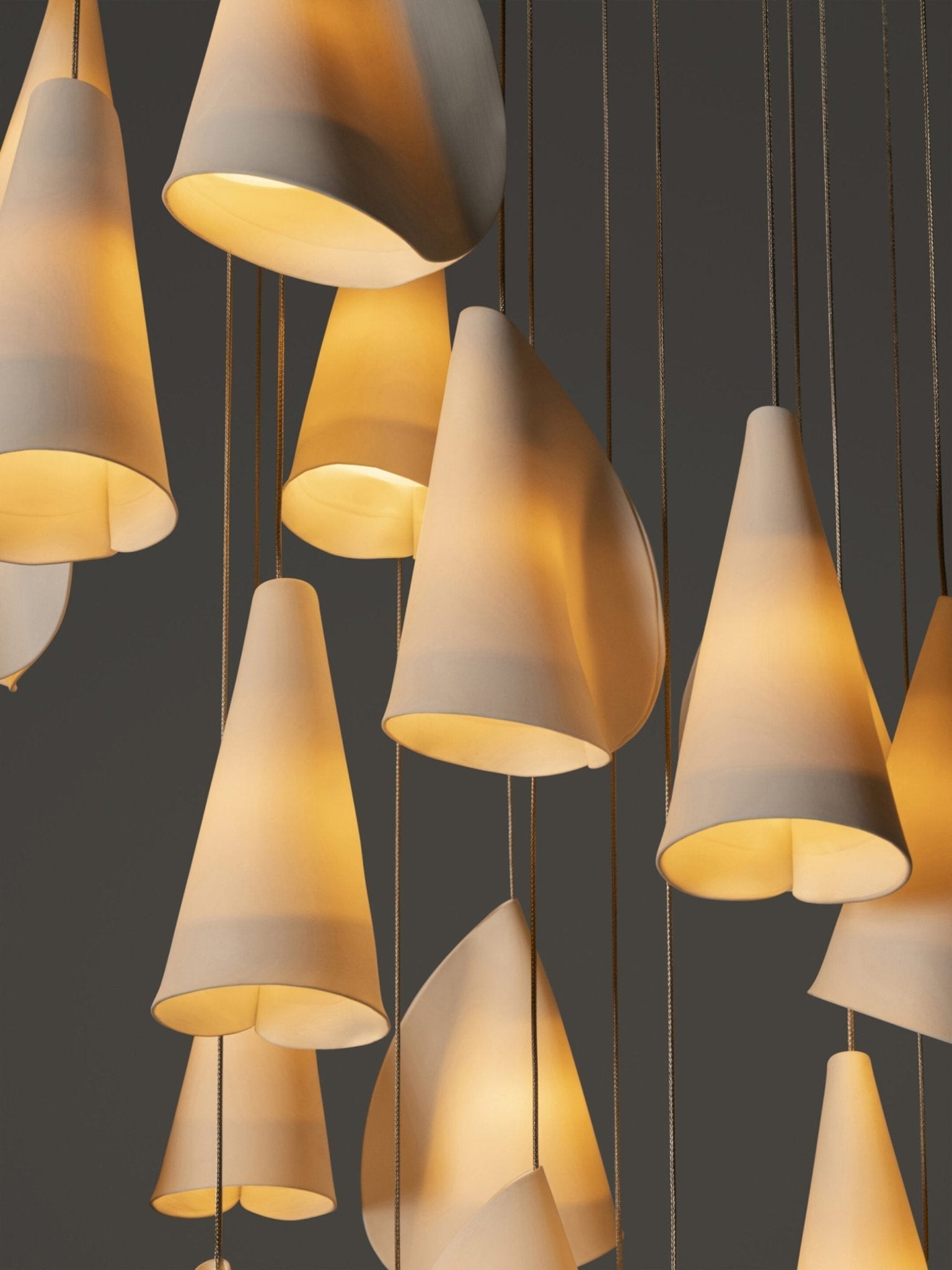 Olshaion Geometric Ceramic Pendant Light - Blowlighting