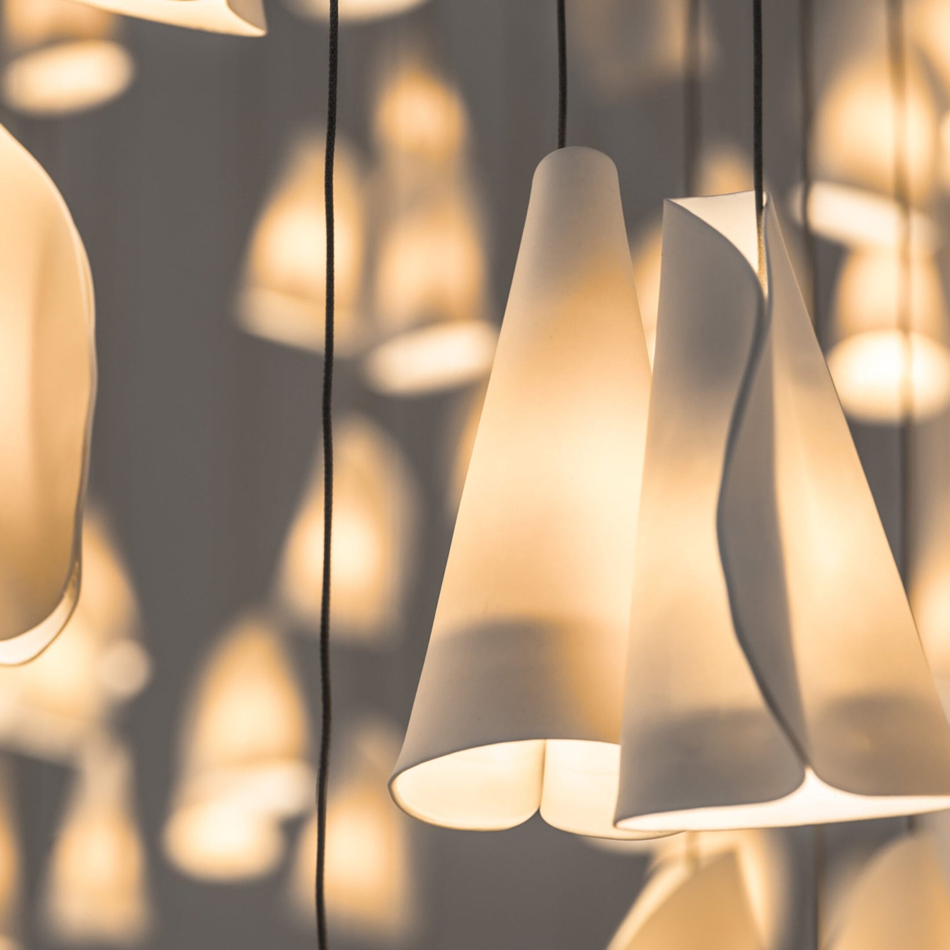 Olshaion Geometric Ceramic Pendant Light - Blowlighting