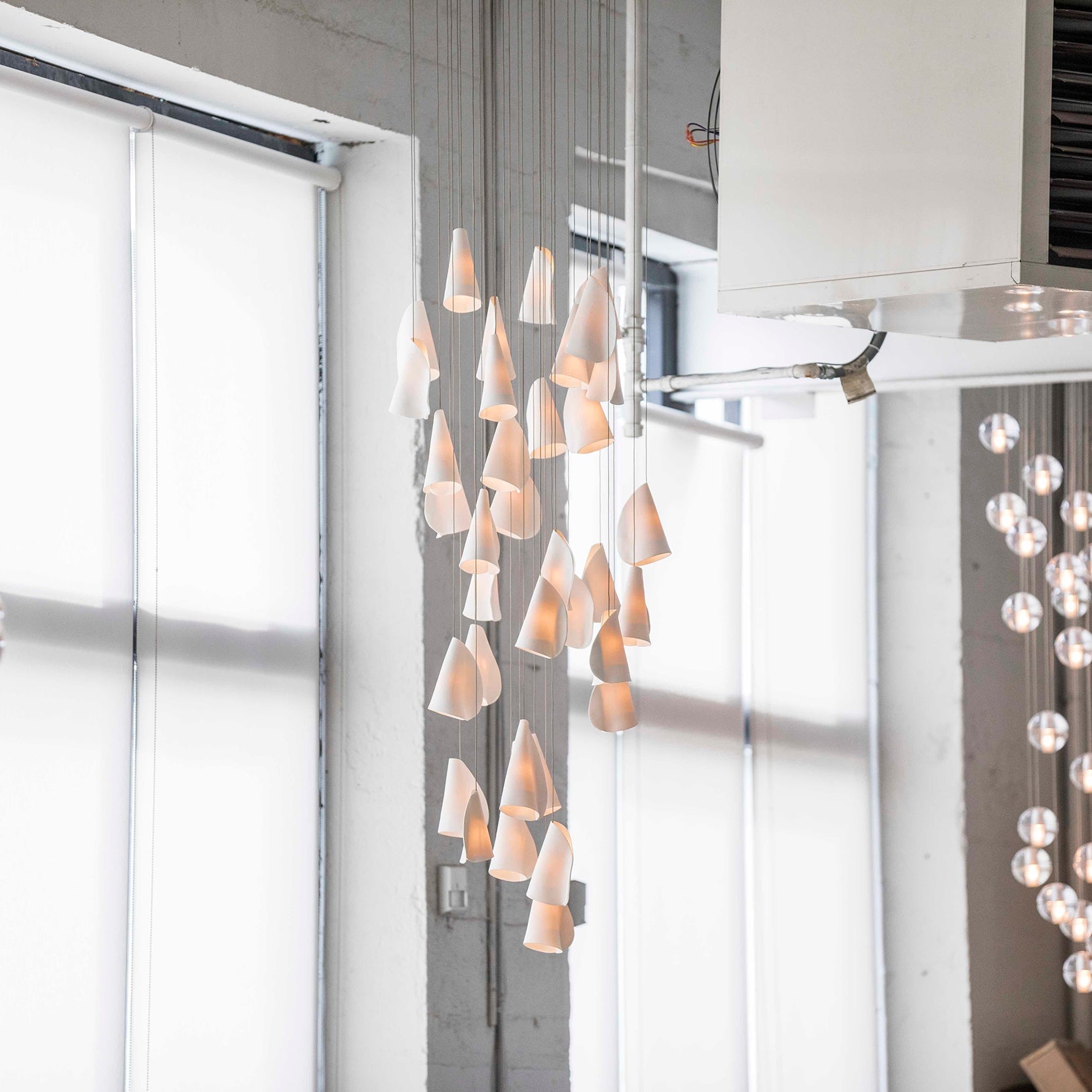 Olshaion Geometric Ceramic Pendant Light - Blowlighting