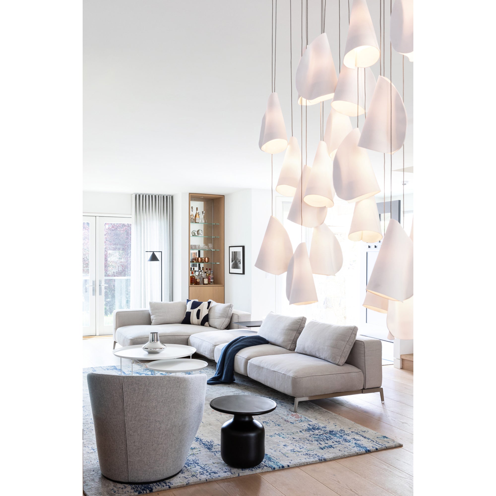 Olshaion Geometric Ceramic Pendant Light - Blowlighting