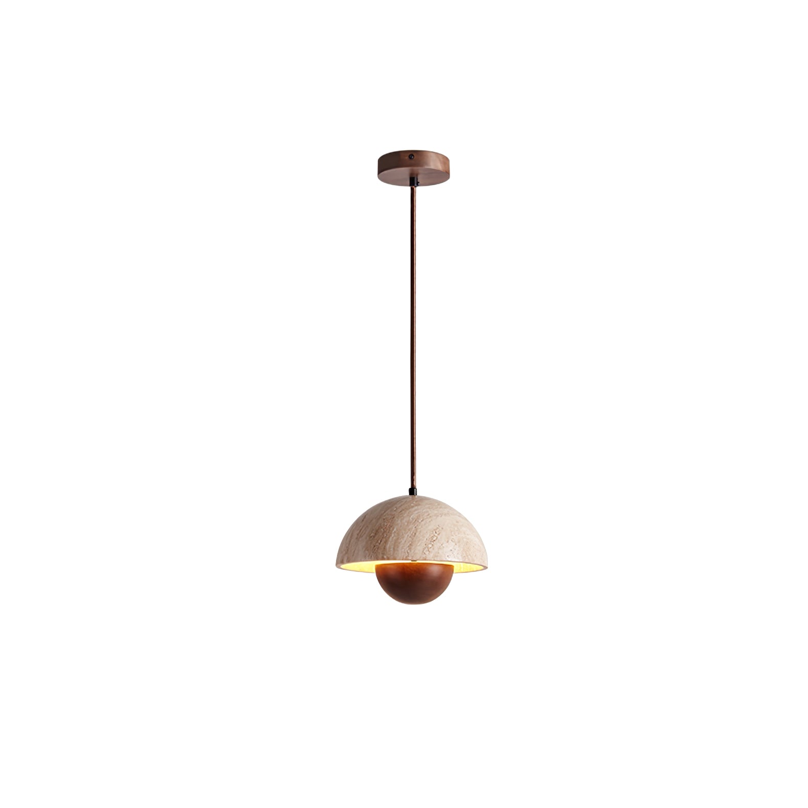 Ersile Travertine Pendant Light - Blowlighting