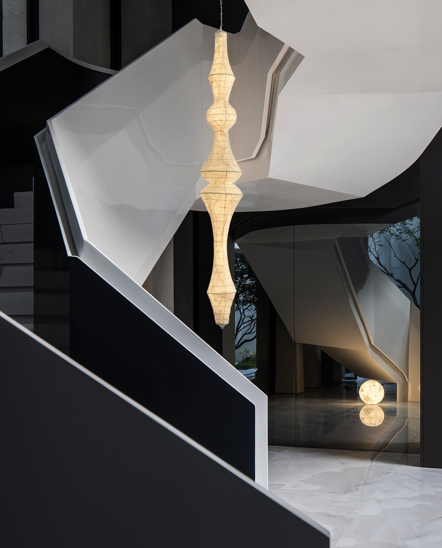 Zonoria Artisanal Silk Pendant Light - Blowlighting