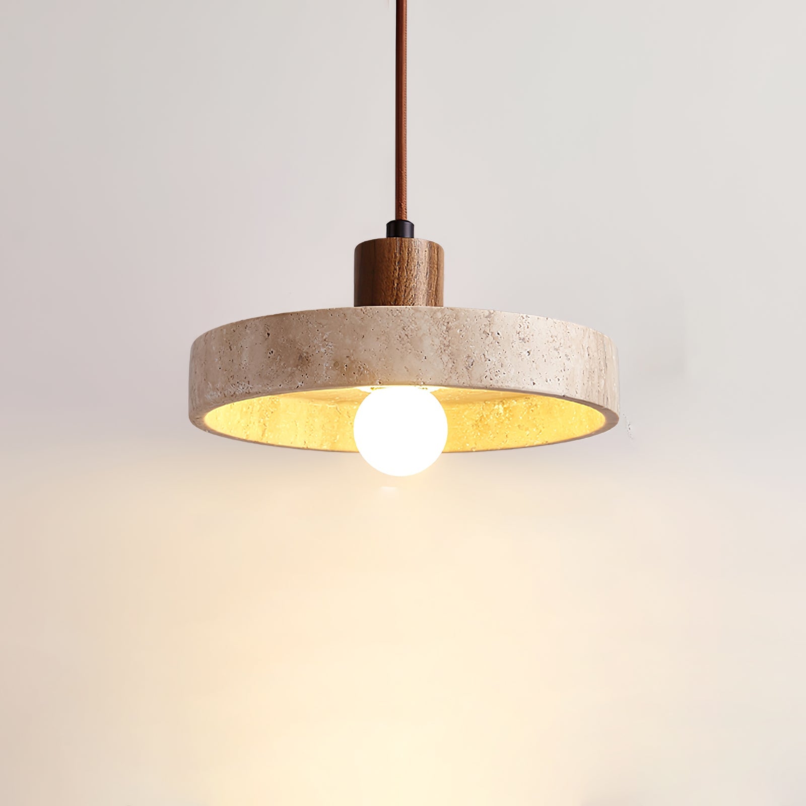Evvynor Travertine Pendant Light - Blowlighting