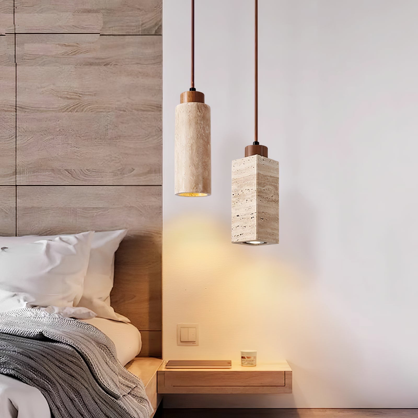 Avloris Travertine Pendant Light - Blowlighting