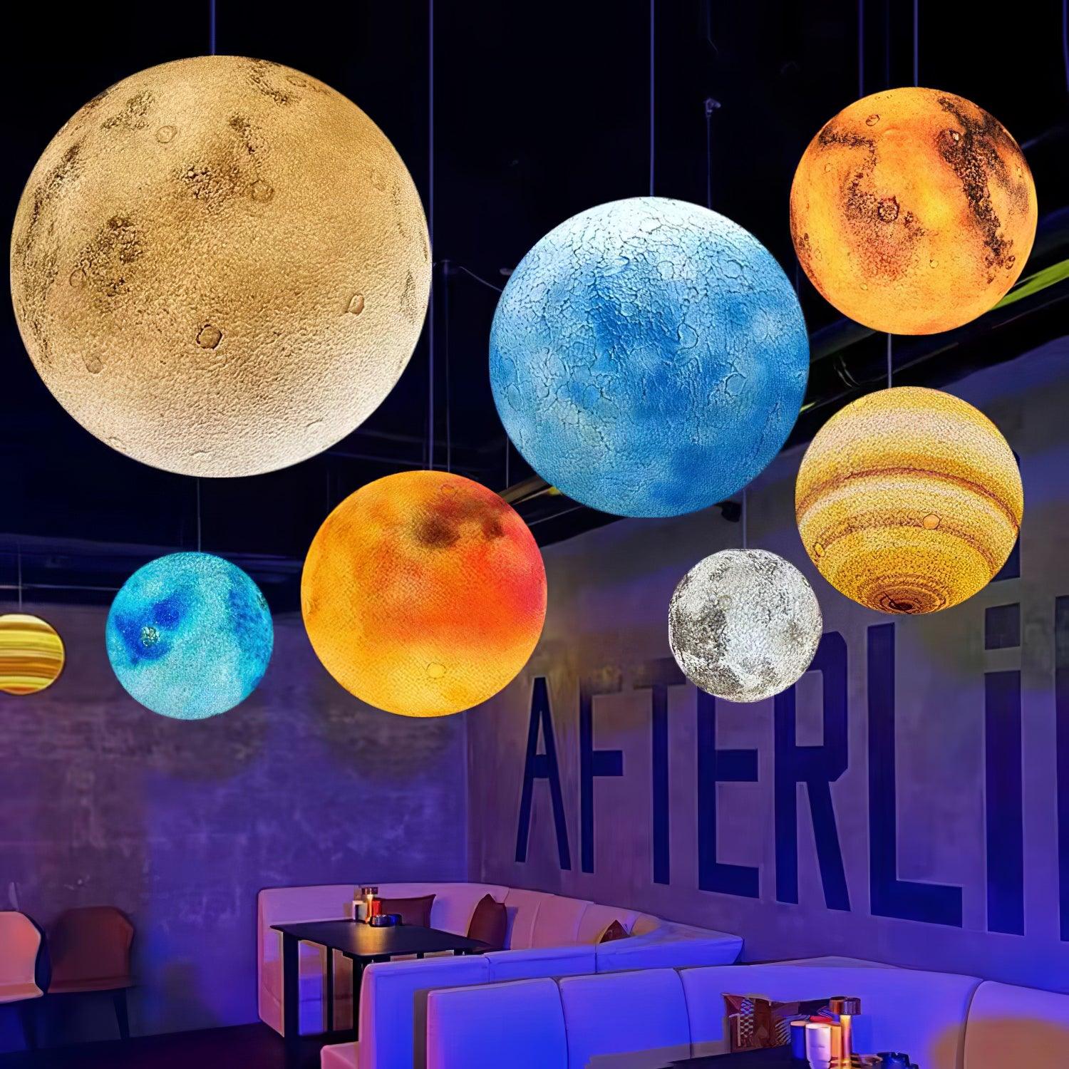 CosmoSphere Planetary Pendant Light - Blowlighting