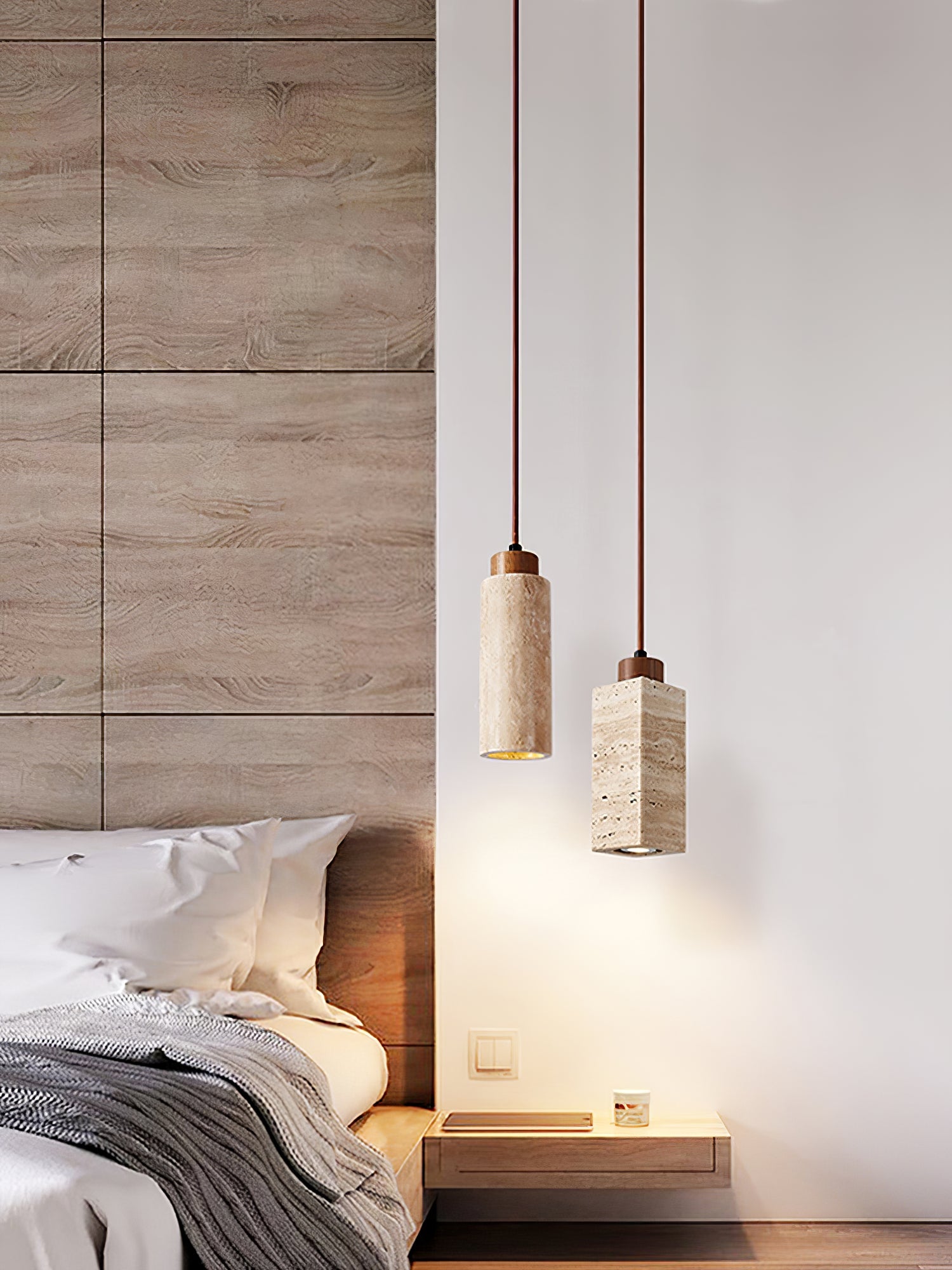 Avloris Travertine Pendant Light - Blowlighting