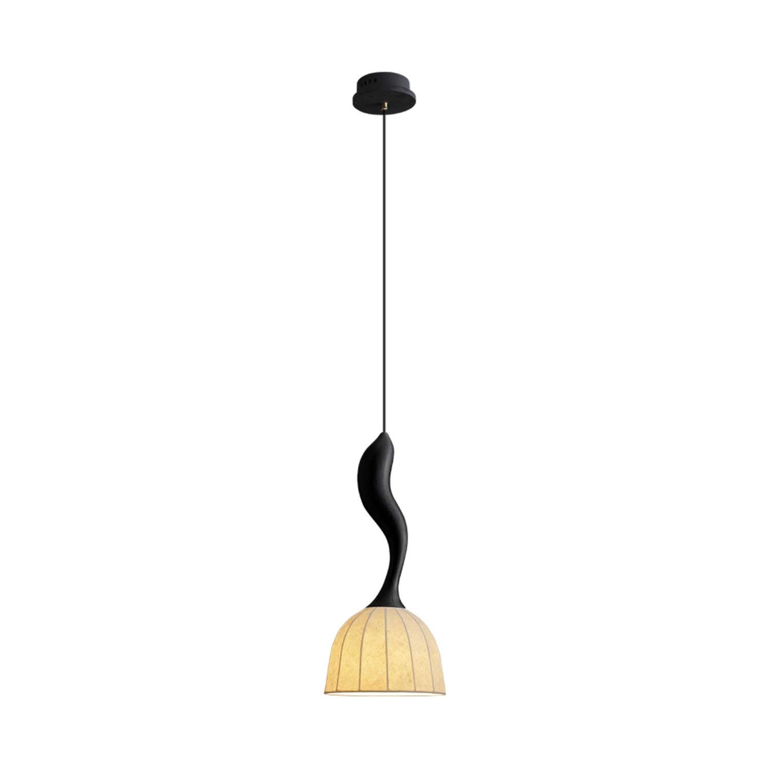 Colire Creativity Twisted Metal Wood Pendant Light - Blowlighting