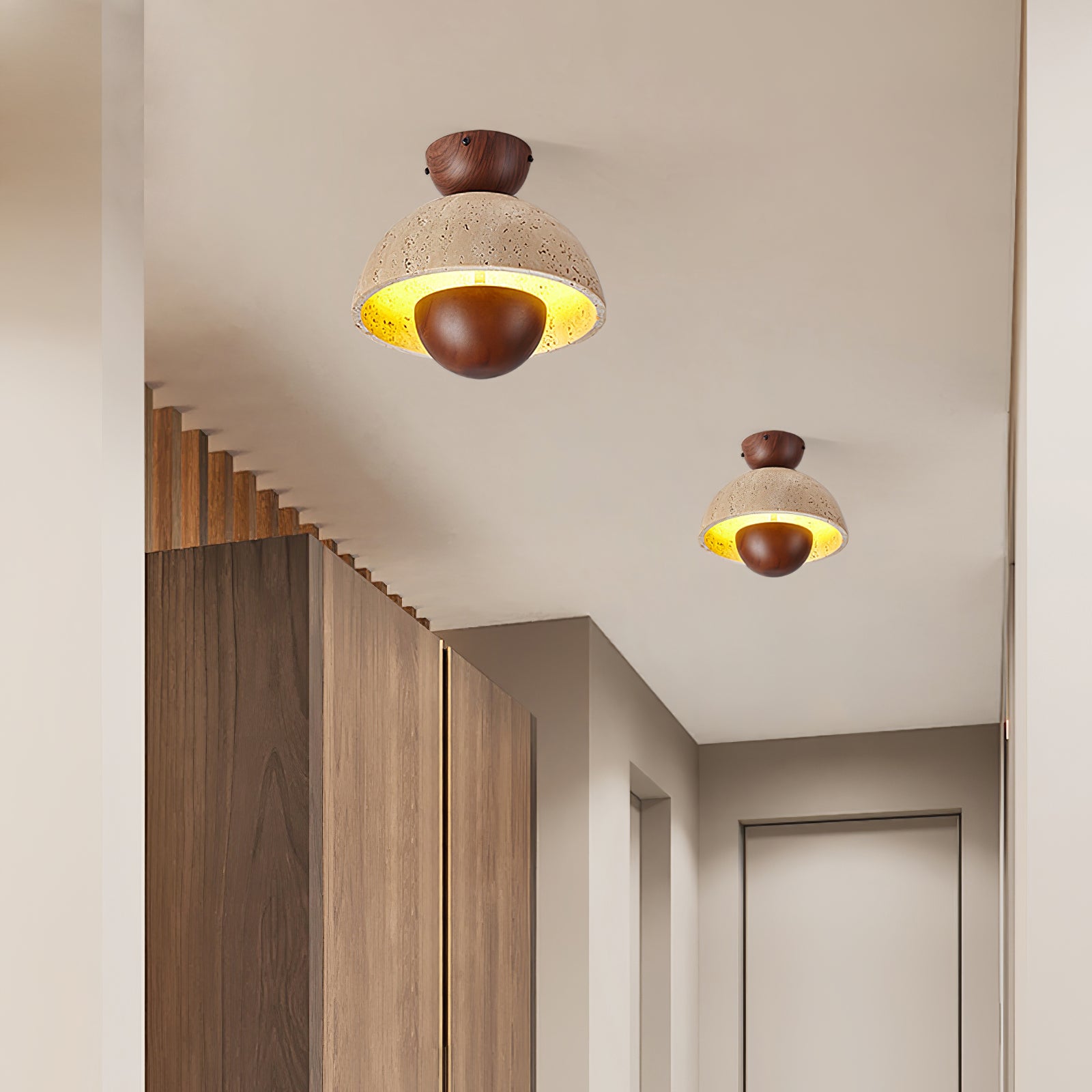 Cadorisra Travertine Ceiling Light - Blowlighting