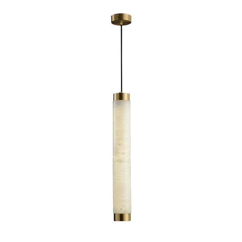 Lira Cylindrical Alabaster Pendant Light - Blowlighting