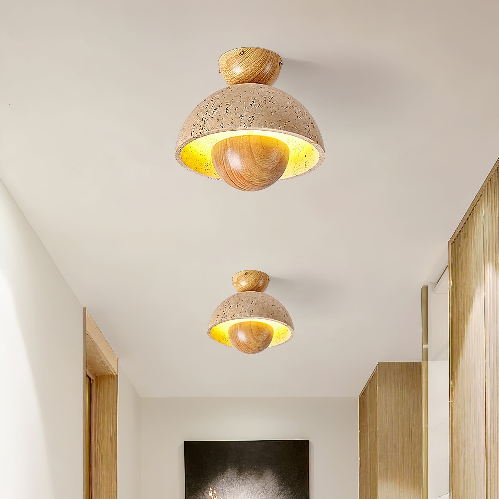 Cadorisra Travertine Ceiling Light - Blowlighting