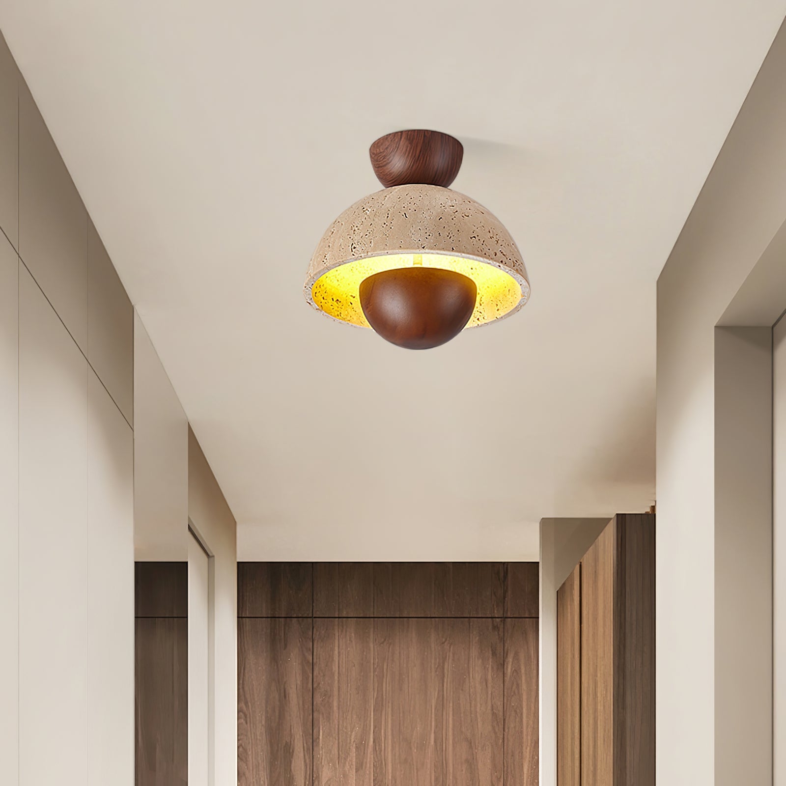 Cadorisra Travertine Ceiling Light - Blowlighting