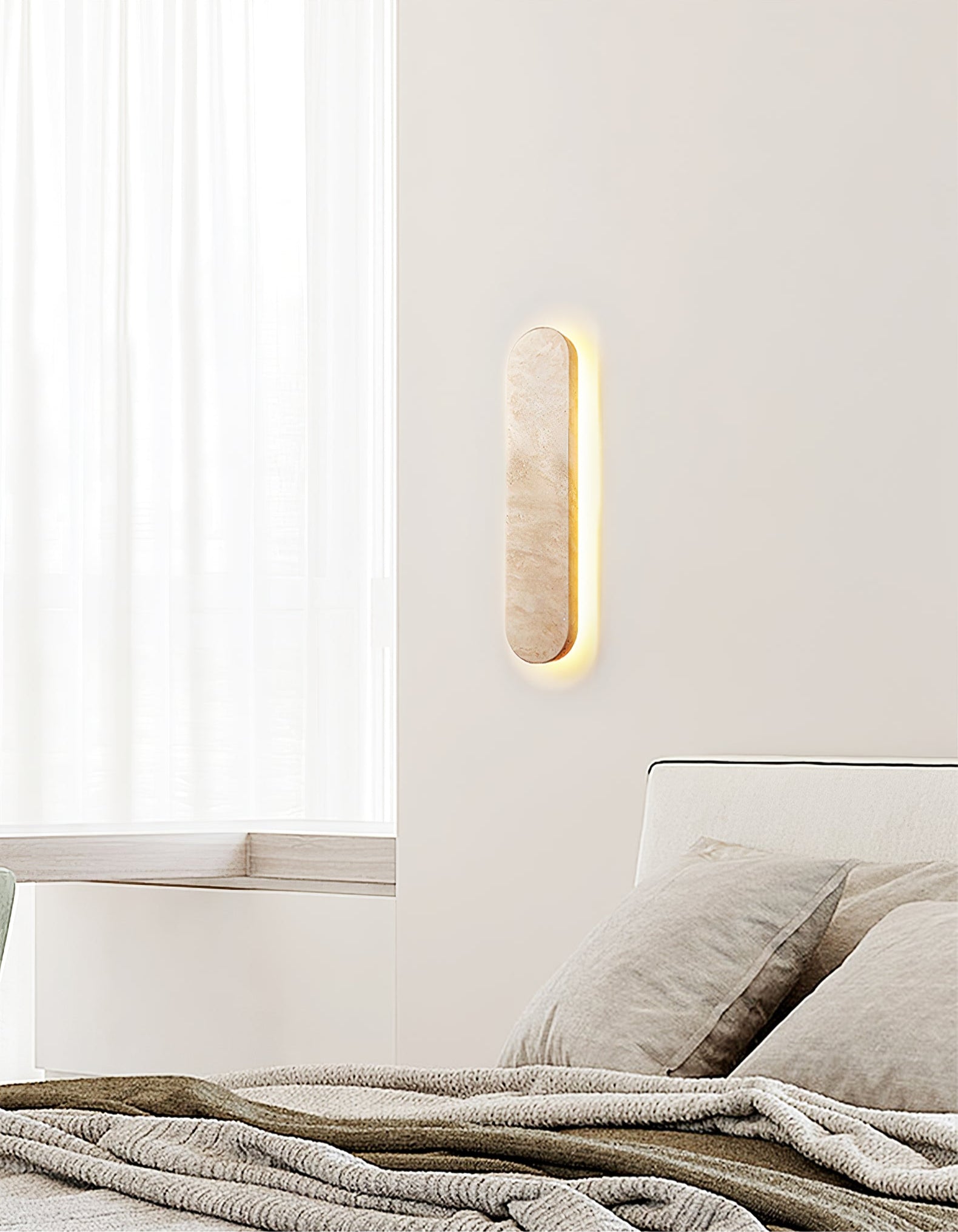 Elraee Travertine Wall Light - Blowlighting