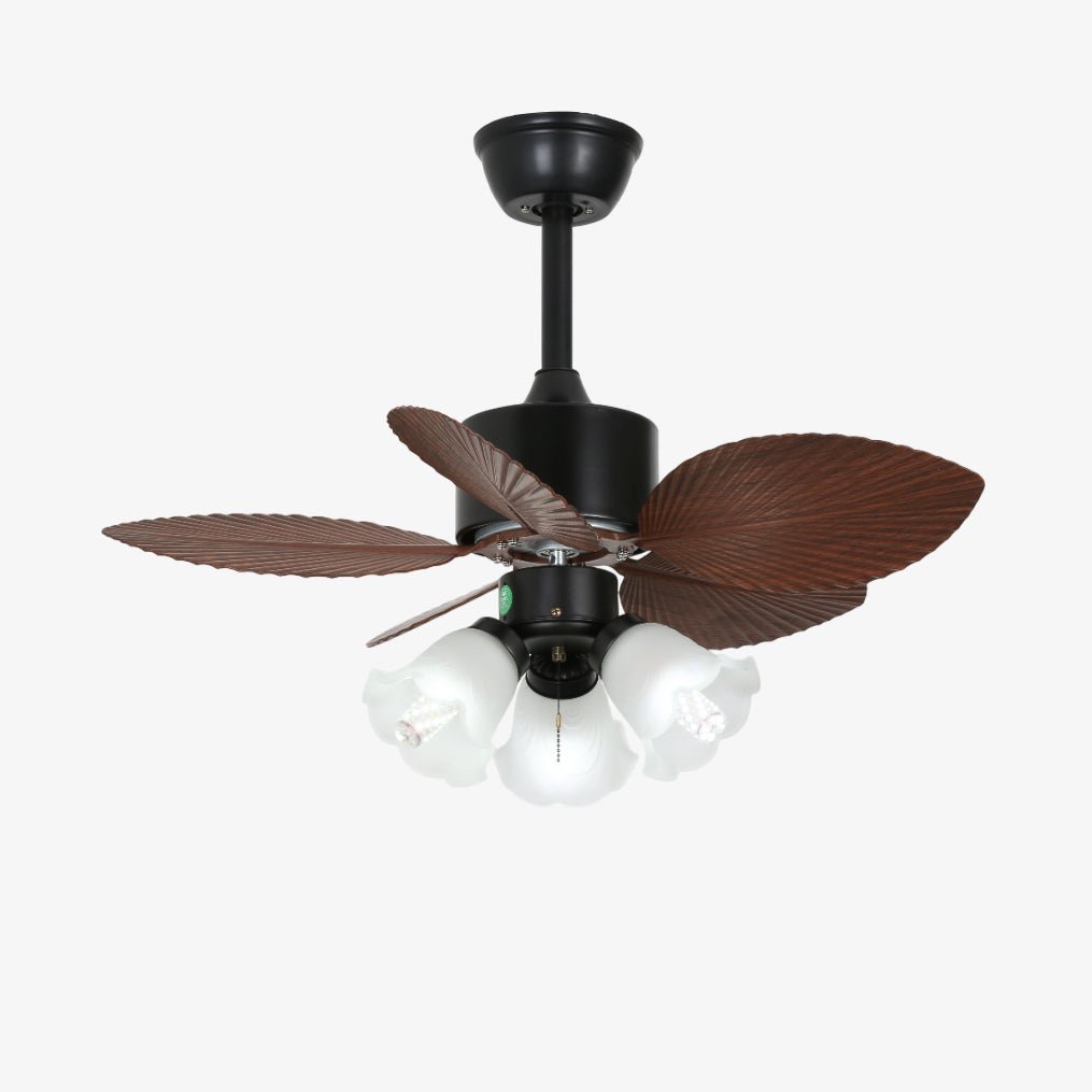 Florence Vintage Wood Ceiling Fan Light - Blowlighting
