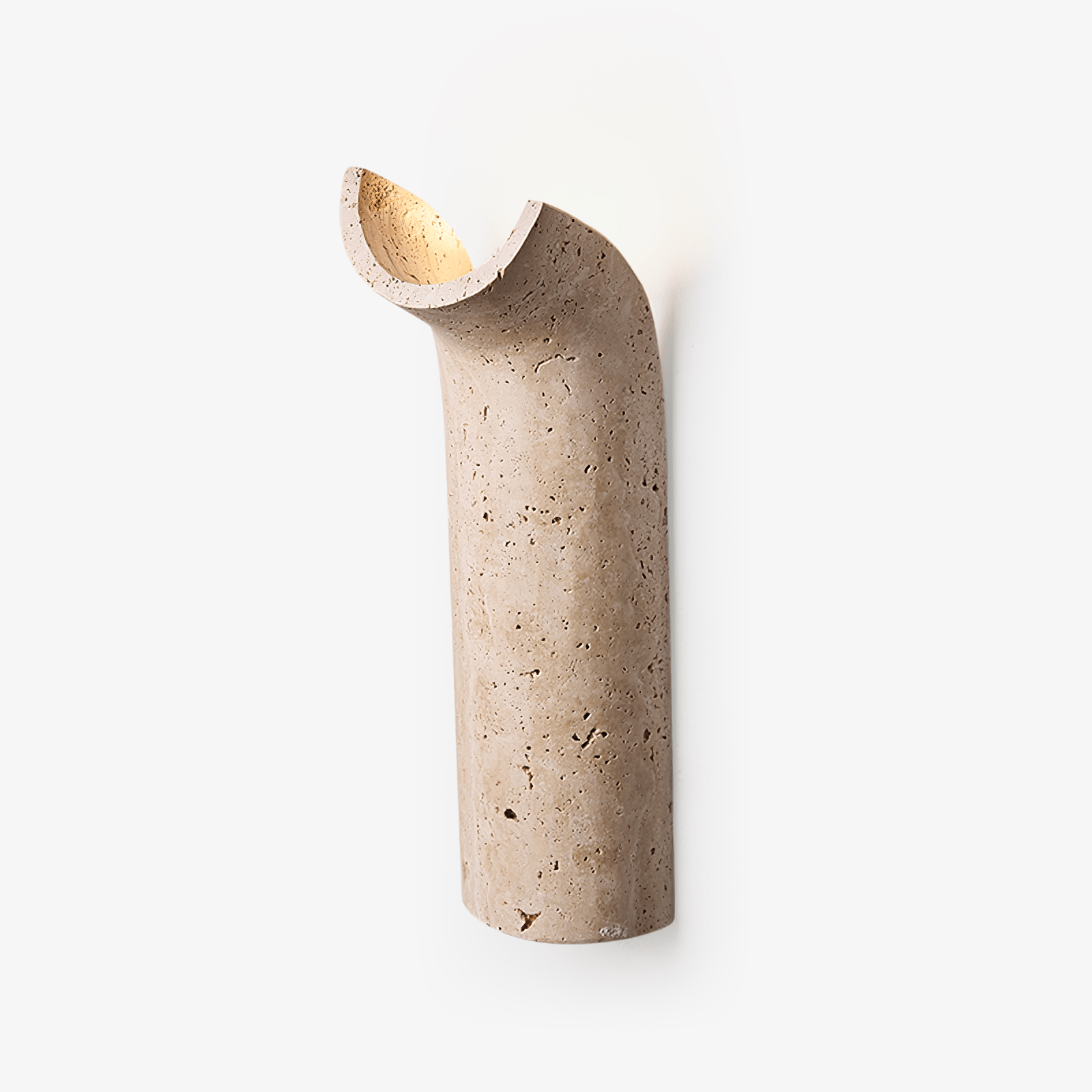 Lycoris Travertine Tapered Wall Light - Blowlighting