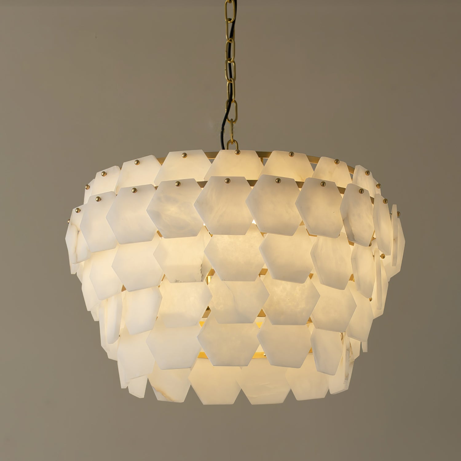 Evenaris Honeycomb Alabaster Chandelier - Blowlighting