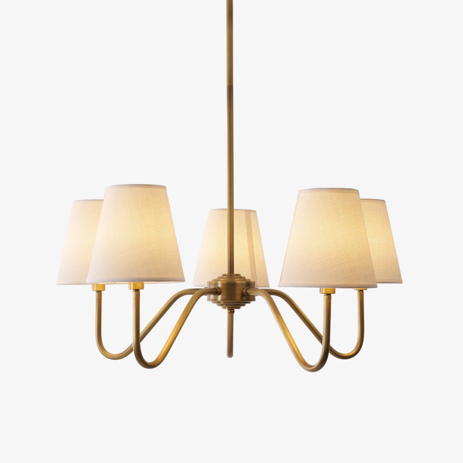 Opaluxe Brass Chandelier - Blowlighting