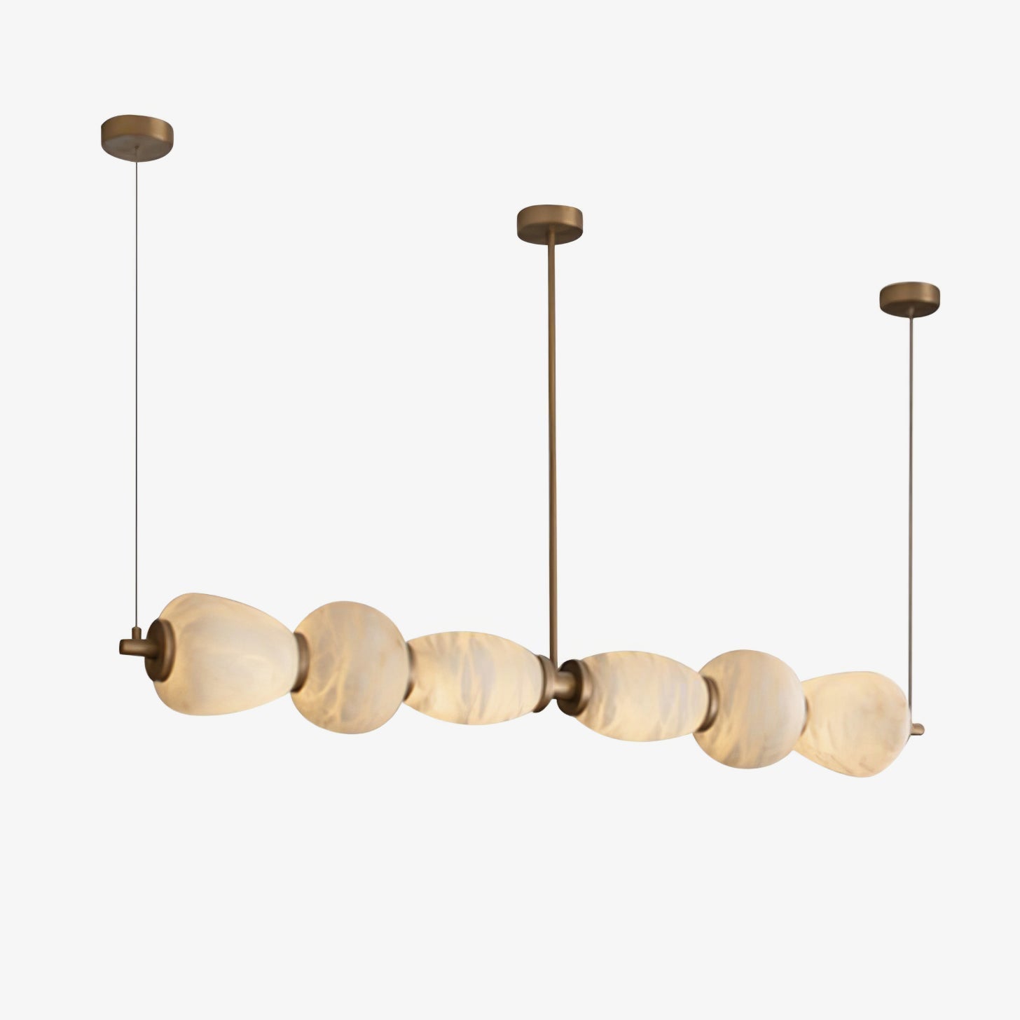 Cyrilla Alabaster Linear Pendant Light - Blowlighting