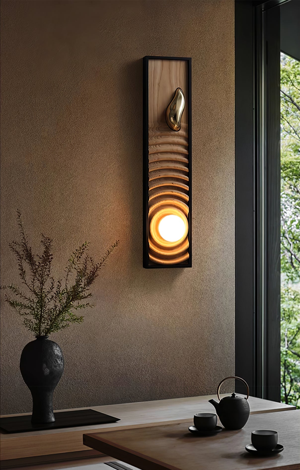 Caleb Vintage Wood Wall Lamp - Blowlighting