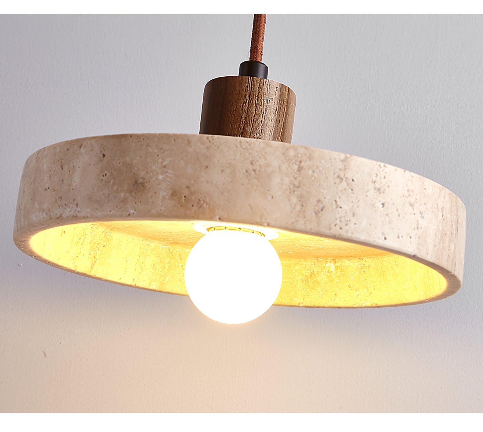 Evvynor Travertine Pendant Light - Blowlighting