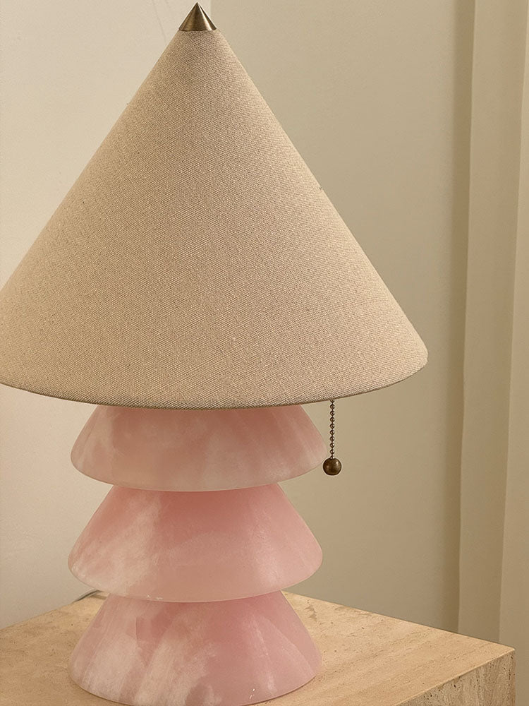 Pyramid Retro Marble Table Lamp - Blowlighting