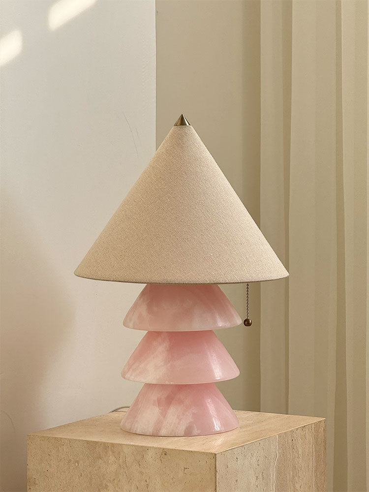 Pyramid Retro Marble Table Lamp - Blowlighting