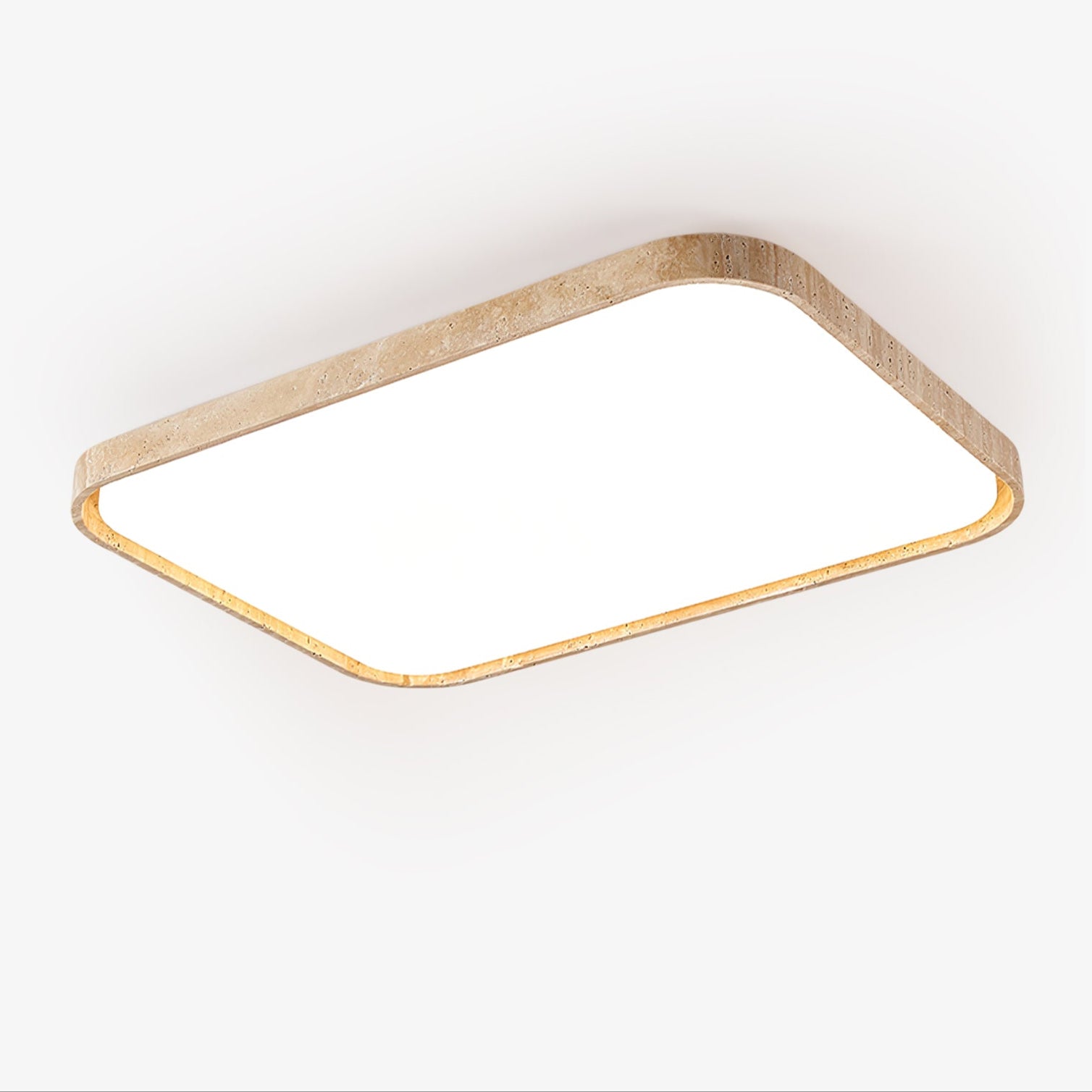 Aisle Travertine Square Ceiling Light - Blowlighting