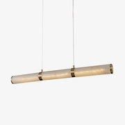 Eira Minimalist Alabaster Linear Pendant Light - Blowlighting