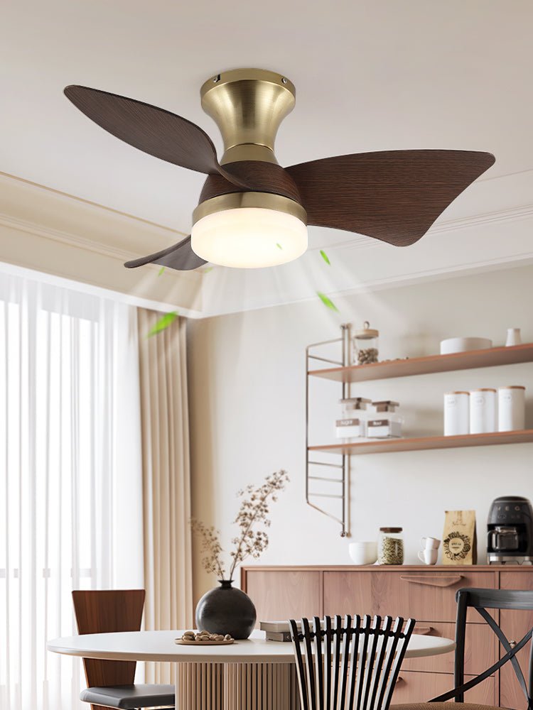 Aureon Modern Wood Ceiling Fan Light - Blowlighting