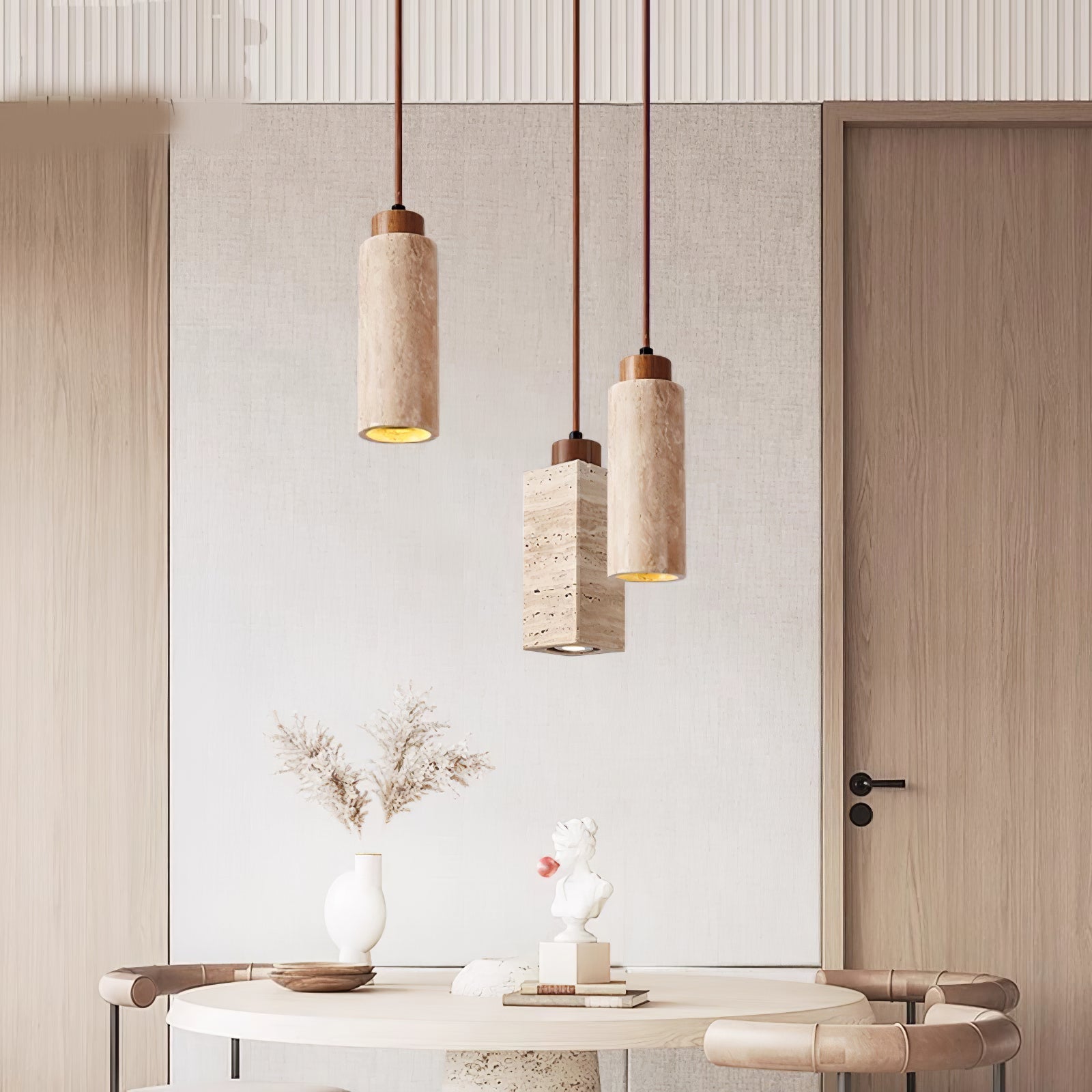 Avloris Travertine Pendant Light - Blowlighting