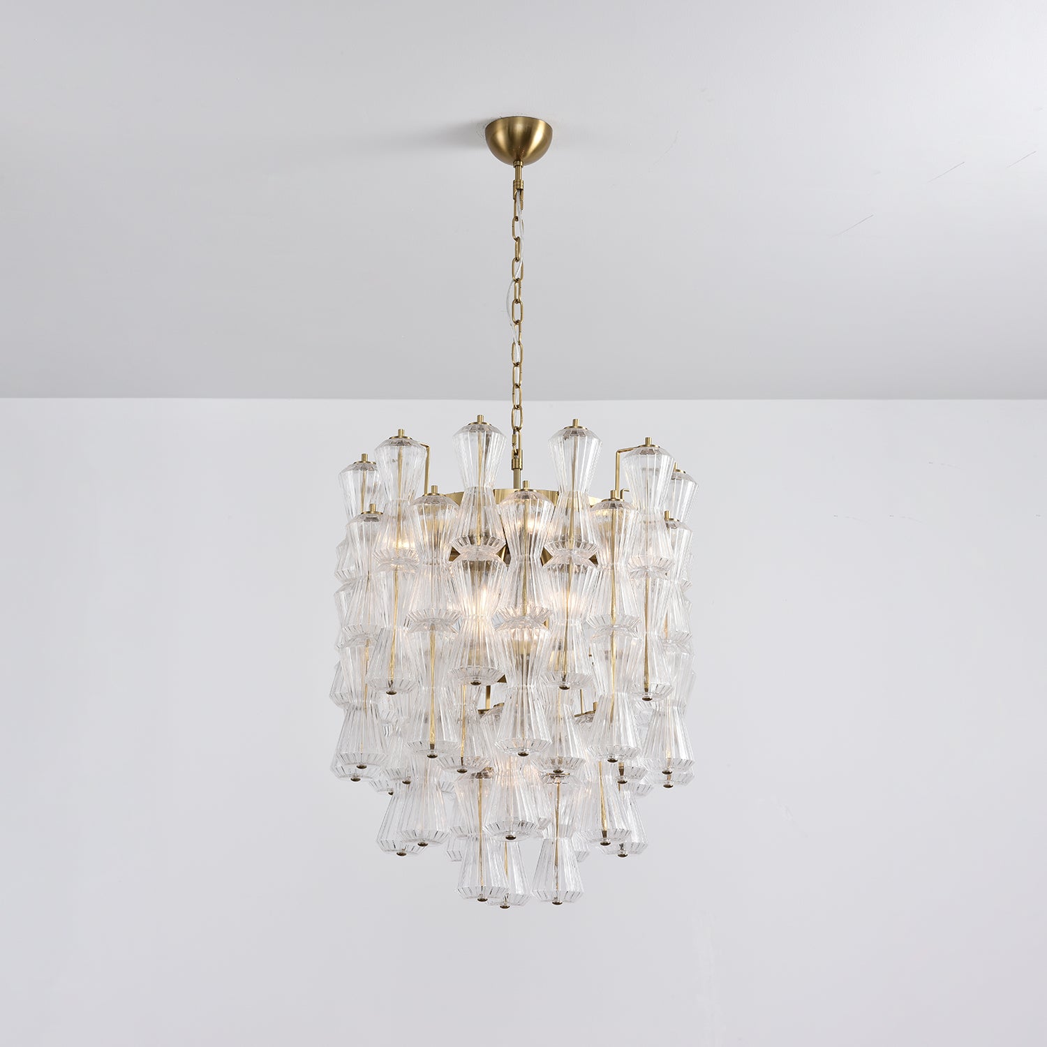 Aurora Chandelier Murano Glass Floral Cascade - Blowlighting