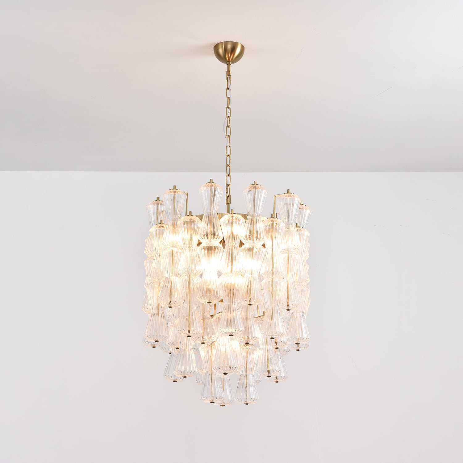 Aurora Chandelier Murano Glass Floral Cascade - Blowlighting