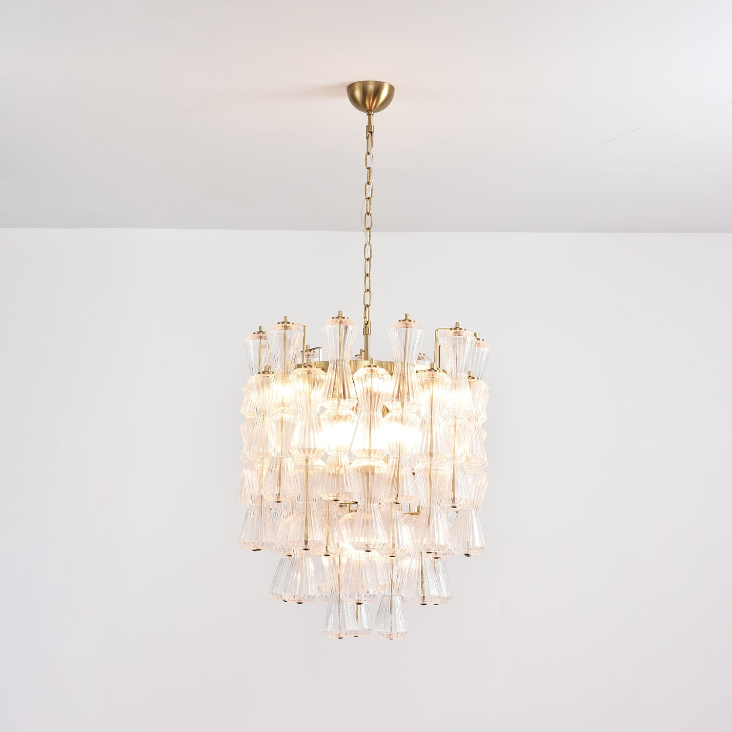 Aurora Chandelier Murano Glass Floral Cascade - Blowlighting