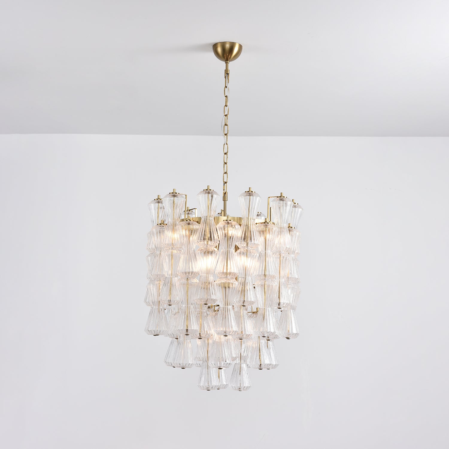 Aurora Chandelier Murano Glass Floral Cascade - Blowlighting