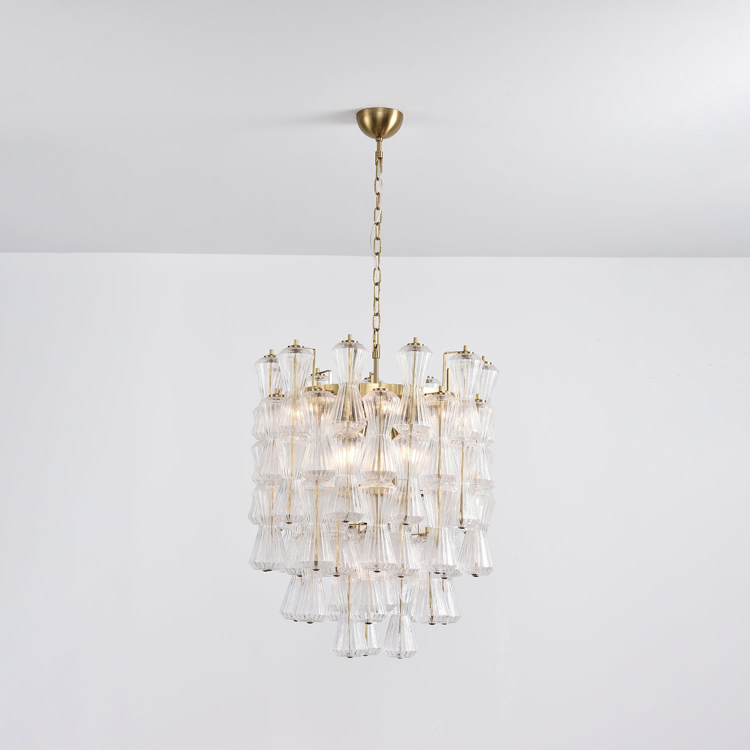 Aurora Chandelier Murano Glass Floral Cascade - Blowlighting