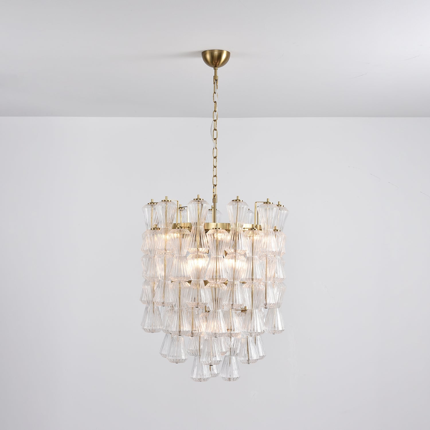Aurora Chandelier Murano Glass Floral Cascade - Blowlighting