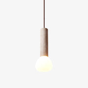Cicaris Minimalist Travertine Pendant Light - Blowlighting