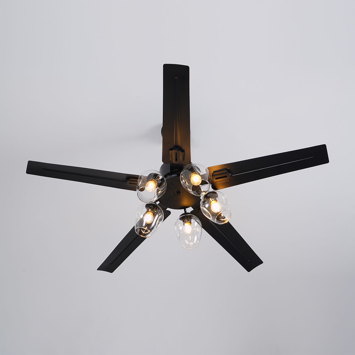Black Vintage Ceiling Fan Light - Blowlighting